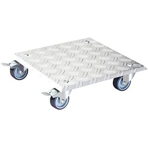 WAGNER Carrello per Piante Alaska 28 x 28 x 7,5 cm I Carrello per Fiori per Interni ed Esterni I Portavaso in Alluminio con Ruote I 2 Ruote con Freno I Portata 150 kg I Made in Germany- WAGNER Carrello per Piante Alaska 28 x 28 x 7,5 cm I Carrello per Fiori per Interni ed Esterni I Portavaso in Alluminio con Ruote I 2 Ruote con Freno I Portata 150 kg I Made in Germany-