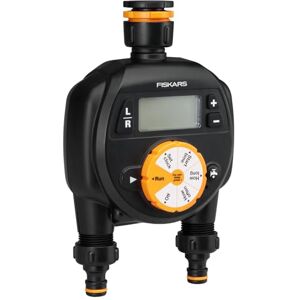 Fiskars Timer, Uscita Doppia, Per Rubinetti delle Misure più Comuni, Display LCD Facilmente Leggibile, Misura Universale, 580 g, Nero/Arancione, Fiskars Timer, Uscita Doppia, Per Rubinetti delle Misure più Comuni, Display LCD Facilmente Leggibile, Misura Universale, 580 g, Nero/Arancione,