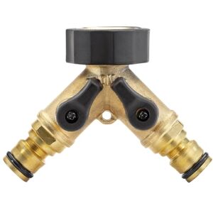 Connettore a doppio rubinetto in ottone Draper GW44/H 3/4 di pollice BSP con controllo del flusso - Double Tap Connector Connettore a doppio rubinetto in ottone Draper GW44/H 3/4 di pollice BSP con controllo del flusso - Double Tap Connector
