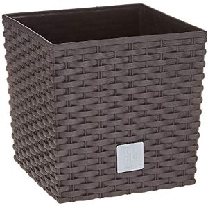 Prosperplast Vaso Rato da 10 litri con contenitore per piantare in ocra scuro 22,3 x 22,3 x 22,8 cm. Prosperplast Vaso Rato da 10 litri con contenitore per piantare in ocra scuro 22,3 x 22,3 x 22,8 cm.