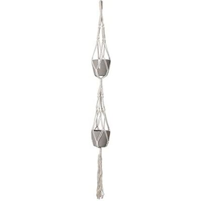 Artevasi NODO DOPPIO QUADRATO MACRAME BIANCO 120CM Artevasi NODO DOPPIO QUADRATO MACRAME BIANCO 120CM
