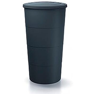 Prosperplast Barile per acqua piovana in plastica liscia da 200 litri di colore antracite 60 (lunghezza) x 60 (larghezza) x 106,6 (altezza) cm Prosperplast Barile per acqua piovana in plastica liscia da 200 litri di colore antracite 60 (lunghezza) x 60 (larghezza) x 106,6 (altezza) cm