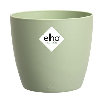 Elho Brussels Round 18 Vaso per Interno 100% Plastica Riciclata Ø 18.3 x H 16.8 cm Verde/Sorbet Green Elho Brussels Round 18 Vaso per Interno 100% Plastica Riciclata Ø 18.3 x H 16.8 cm Verde/Sorbet Green