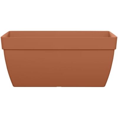 FLORUS Paris Terrace Trough 60cm Fioriera per Esterno 100% Plastica Riciclata L59 x W29 x H26 Beige/Terra FLORUS Paris Terrace Trough 60cm Fioriera per Esterno 100% Plastica Riciclata L59 x W29 x H26 Beige/Terra