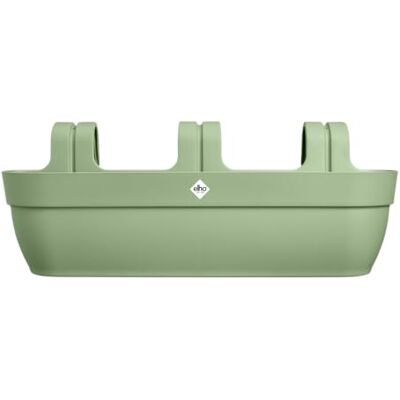 Elho Vibia Campana Easy Hanger XXL 70 Fioriera per Balcone Esterno 100% Plastica Riciclata L69 x B26.8 x H23.7 cm Pistache Green Elho Vibia Campana Easy Hanger XXL 70 Fioriera per Balcone Esterno 100% Plastica Riciclata L69 x B26.8 x H23.7 cm Pistache Green