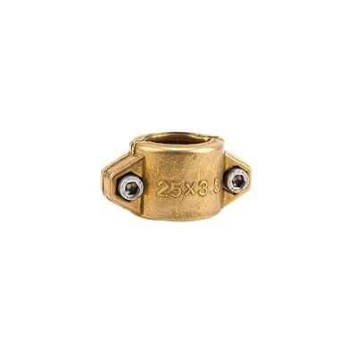 Gardena Conchiglie di serraggio: fascetta stringitubo in ottone per il fissaggio di tubi di aspirazione o alta pressione, adatta per tubi da 25 mm (1 pollice) (7211-20) Gardena Conchiglie di serraggio: fascetta stringitubo in ottone per il fissaggio di tubi di aspirazione o alta pressione, adatta per tubi da 25 mm (1 pollice) (7211-20)