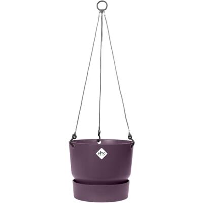 Elho Greenville Hanging Basket 24 Vaso per Balcone esterno Ø 23.5 x H 20.5 cm Vintage Prugna Elho Greenville Hanging Basket 24 Vaso per Balcone esterno Ø 23.5 x H 20.5 cm Vintage Prugna