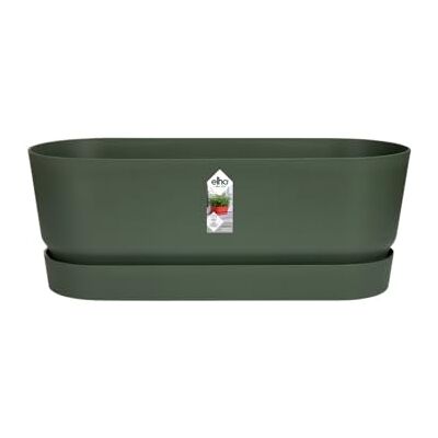 Elho Greenville Trough Long 50 Fioriera per Esterno Ø 49.0 x H 17.9 cm Leaf Green Elho Greenville Trough Long 50 Fioriera per Esterno Ø 49.0 x H 17.9 cm Leaf Green
