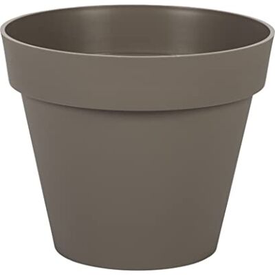 EDA Vaso da fiori rotondo Toscana Ø 20 cm Volume 3 L Ø 20 x H.17 cm Tortora EDA Vaso da fiori rotondo Toscana Ø 20 cm Volume 3 L Ø 20 x H.17 cm Tortora
