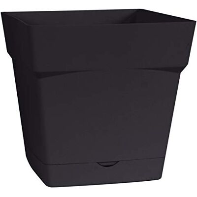 EDA Plastiques - Toscane 3.4L - Taupe - 18x18cm - Planter EDA Plastiques - Toscane 3.4L - Taupe - 18x18cm - Planter