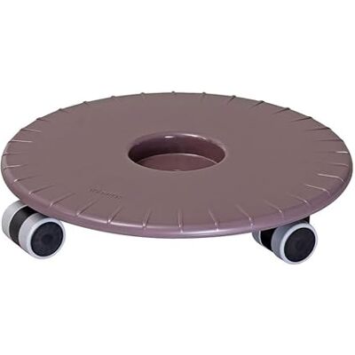 WAGNER Carrello per Piante Flat Ø 30 x 6 cm I Carrello per Fiori per Interni, Malva I Portavaso Sottile in plastica ABS, Idrorepellente I Portata 80 kg 20044101 WAGNER Carrello per Piante Flat Ø 30 x 6 cm I Carrello per Fiori per Interni, Malva I Portavaso Sottile in plastica ABS, Idrorepellente I Portata 80 kg 20044101