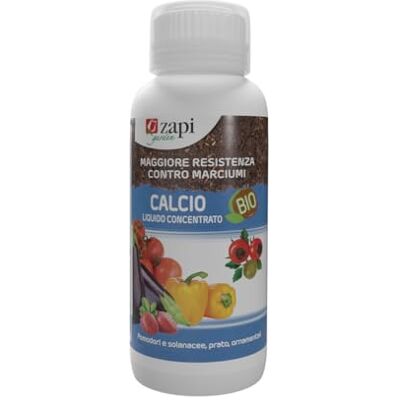 ZAPI Garden Calcio Liquido Concentrato BIO, Concime, Maggiore Resistenza Contro Marciumi, 1 kg ZAPI Garden Calcio Liquido Concentrato BIO, Concime, Maggiore Resistenza Contro Marciumi, 1 kg