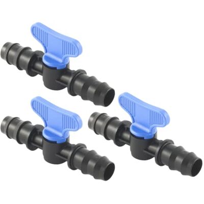acquaverde Mini Valvola a Cilindro, Rubinetto Portagomma per Impianti, Sistemi e Tubi di irrigazione a Goccia, Nero Made in Italy Orto Facile (3, 16 x 16 mm) acquaverde Mini Valvola a Cilindro, Rubinetto Portagomma per Impianti, Sistemi e Tubi di irrigazione a Goccia, Nero Made in Italy Orto Facile (3, 16 x 16 mm)