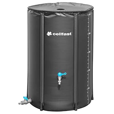 Cellfast Serbatoio dell'acqua piovana pieghevole, maneggevole, leggero, facile da montare, cerniera, alta qualità, capacità 250 l Cellfast Serbatoio dell'acqua piovana pieghevole, maneggevole, leggero, facile da montare, cerniera, alta qualità, capacità 250 l