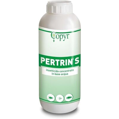COPYR Insetticida liquido concentrato a base di permetrina e tetrametrina azione abbattente e residuale PERTRIN S 3x1L COPYR Insetticida liquido concentrato a base di permetrina e tetrametrina azione abbattente e residuale PERTRIN S 3x1L