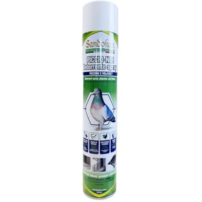 Sandokan , Piccio-NO! Spray Repellente Piccioni 750ml, Dissuasore Naturale Allontana Volatili con Getto 4 Metri, Disabituante Anti Piccioni per Balconi Grondaie e Tetti Non Tossico, Made in Italy Sandokan , Piccio-NO! Spray Repellente Piccioni 750ml, Dissuasore Naturale Allontana Volatili con Getto 4 Metri, Disabituante Anti Piccioni per Balconi Grondaie e Tetti Non Tossico, Made in Italy