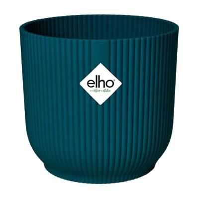 Elho Vibes Fold Round Wheels 35 Vaso per Piante da Interno 100% Plastica Riciclata Ø 34.9 x H 32.4 cm Blu/Deep Blue Elho Vibes Fold Round Wheels 35 Vaso per Piante da Interno 100% Plastica Riciclata Ø 34.9 x H 32.4 cm Blu/Deep Blue