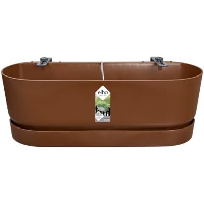 Elho Greenville Easy Balcony 52cm Fioriera da Balcone Ginger Brown Elho Greenville Easy Balcony 52cm Fioriera da Balcone Ginger Brown