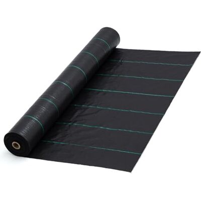 Garvee Telo Pacciamatura Professionale 0,91 x 91,44 m Telo Anti Erbacce Pesante 108g/m² (3.2oz), Tessuto Intrecciato ad Alta permeabilità, Stabilizzato UV, per Orto, Giardino e sotto Ghiaia Garvee Telo Pacciamatura Professionale 0,91 x 91,44 m Telo Anti Erbacce Pesante 108g/m² (3.2oz), Tessuto Intrecciato ad Alta permeabilità, Stabilizzato UV, per Orto, Giardino e sotto Ghiaia
