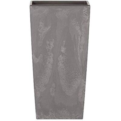 Prosperplast Vaso di fiori Urbi in plastica effetto quadrato alto 35 L CON vasca color grigio chiaro 55 (altezza) x 29,5 (larghezza) x 29,5 (profondit Prosperplast Vaso di fiori Urbi in plastica effetto quadrato alto 35 L CON vasca color grigio chiaro 55 (altezza) x 29,5 (larghezza) x 29,5 (profondit
