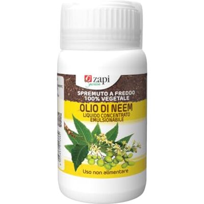 ZAPI Garden Olio di Neem Liquido Concentrato Emulsionabile, Spremuto a Freddo 100% Vegetale, 250ml ZAPI Garden Olio di Neem Liquido Concentrato Emulsionabile, Spremuto a Freddo 100% Vegetale, 250ml