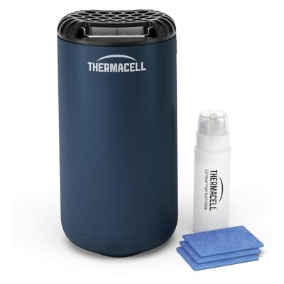 Thermacell Mini Halo Antizanzare da Esterno – Zona di Protezione 21 m², Senza DEET, Blu Navy Thermacell Mini Halo Antizanzare da Esterno – Zona di Protezione 21 m², Senza DEET, Blu Navy