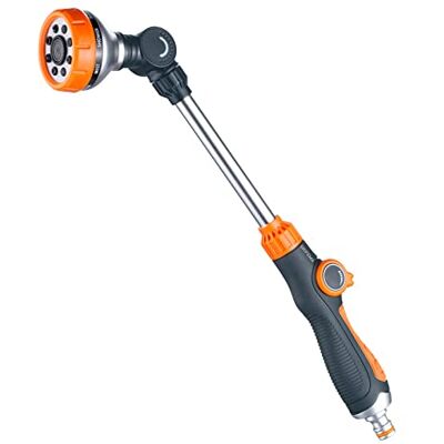 GRIFEMA GE1305 Pistola per irrigazione - 8 Modalità, Tubo estensibile, Bacchetta da giardino GRIFEMA GE1305 Pistola per irrigazione - 8 Modalità, Tubo estensibile, Bacchetta da giardino
