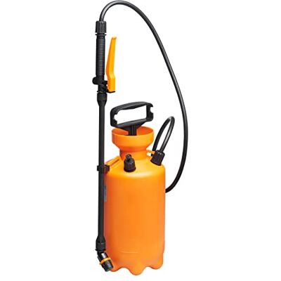 Fiskars Spruzzatore a Pressione, Per Trattamenti di Piante a Base di Acqua, Spruzzo Regolabile, Valvola di Sicurezza per Stabilità della Pressione, 5 L, Nero/Arancione, Fiskars Spruzzatore a Pressione, Per Trattamenti di Piante a Base di Acqua, Spruzzo Regolabile, Valvola di Sicurezza per Stabilità della Pressione, 5 L, Nero/Arancione,