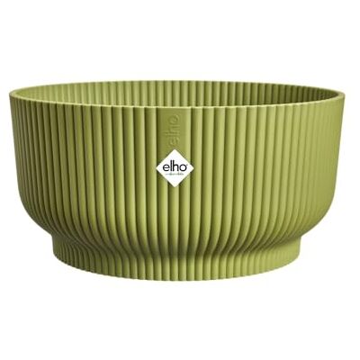 Elho Vibes Fold Bowl 25 Plant Pot Indoor 100% Recycled Plastic Ø 24.9 x H 12.1 cm Verde Felce Elho Vibes Fold Bowl 25 Plant Pot Indoor 100% Recycled Plastic Ø 24.9 x H 12.1 cm Verde Felce