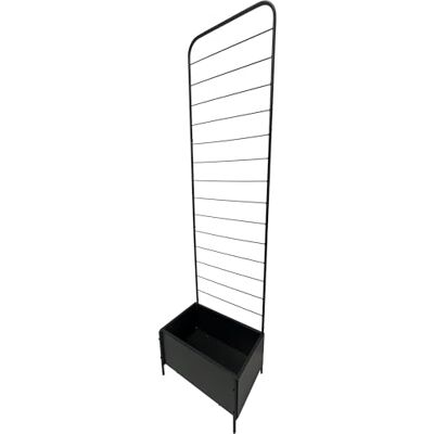 dobar Vaso per piante in metallo XL con traliccio – Fioriera in acciaio verniciato a polvere per piante rampicanti – salvaspazio per balcone, terrazza e giardino – 50 x 30 x 180 cm – nero dobar Vaso per piante in metallo XL con traliccio – Fioriera in acciaio verniciato a polvere per piante rampicanti – salvaspazio per balcone, terrazza e giardino – 50 x 30 x 180 cm – nero