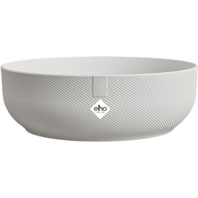 Elho Jazz Bowl 28 Vaso per Interno 100% Plastica Riciclata Ø 27.5 x H 9.0 cm Silky White Elho Jazz Bowl 28 Vaso per Interno 100% Plastica Riciclata Ø 27.5 x H 9.0 cm Silky White