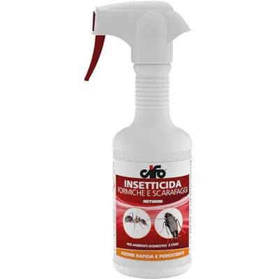 CIFO Rethrin Insetticida Formiche e Scarafaggi, Formulato in Microemulsione Acquosa Pronta all'Uso, Azione Abbattente e Residuale, Indicato per Ambienti Domestici e Civili, Made in Italy, 500 ml CIFO Rethrin Insetticida Formiche e Scarafaggi, Formulato in Microemulsione Acquosa Pronta all'Uso, Azione Abbattente e Residuale, Indicato per Ambienti Domestici e Civili, Made in Italy, 500 ml