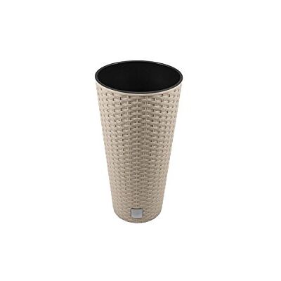 Prosperplast Unbekannt Vaso di Fiori Vaso Vaso Superficie Rotonda Imitazione Rattan Inserto Mocca abitazioni DRTUS incl. 8 Litri Prosperplast Unbekannt Vaso di Fiori Vaso Vaso Superficie Rotonda Imitazione Rattan Inserto Mocca abitazioni DRTUS incl. 8 Litri
