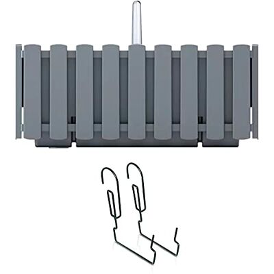 Prosperplast Boardee Fencycase DDEF600W-405U Balconiera balcone box con Sospensione Sistema di Irrigazione Fioriera (Grigio, 580 mm) Prosperplast Boardee Fencycase DDEF600W-405U Balconiera balcone box con Sospensione Sistema di Irrigazione Fioriera (Grigio, 580 mm)