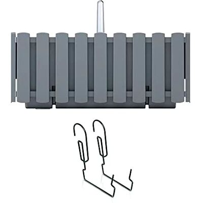Prosperplast Boardee Fencycase DDEF400W-405U Balconiera balcone box con Sospensione Sistema di Irrigazione Fioriera (Grigio, 380 mm) Prosperplast Boardee Fencycase DDEF400W-405U Balconiera balcone box con Sospensione Sistema di Irrigazione Fioriera (Grigio, 380 mm)
