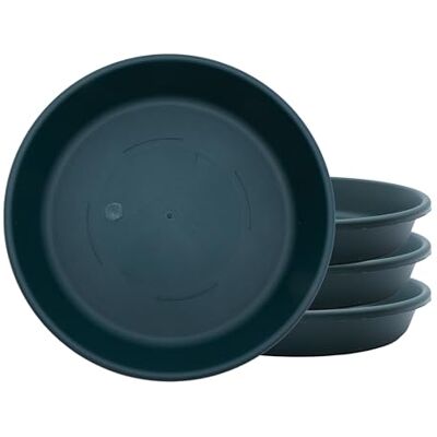 The HC Companies Sottovaso Rotondo Classico, in plastica, 25,4 cm, Confezione da 4, Colore: Verde The HC Companies Sottovaso Rotondo Classico, in plastica, 25,4 cm, Confezione da 4, Colore: Verde