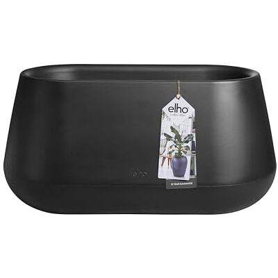 Elho Pure Cone Long Wheels 75 Fioriera per Interno e Esterno L74.0 x H35.8 cm Nero/Black Elho Pure Cone Long Wheels 75 Fioriera per Interno e Esterno L74.0 x H35.8 cm Nero/Black