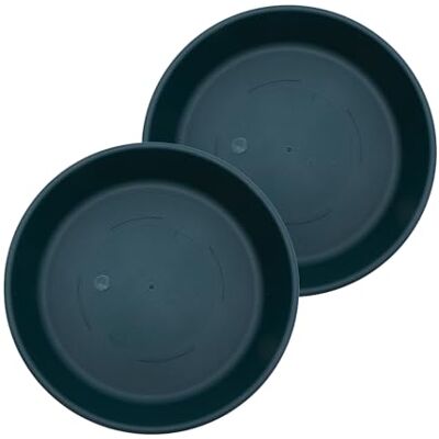 The HC Companies Sottovaso per vasi da Fiori, in plastica, per Esterni e Interni, dal Design Tradizionale, per Il drenaggio dell'Acqua, Vassoio Rotondo Resistente per Piante (35,6 cm, sempreverde The HC Companies Sottovaso per vasi da Fiori, in plastica, per Esterni e Interni, dal Design Tradizionale, per Il drenaggio dell'Acqua, Vassoio Rotondo Resistente per Piante (35,6 cm, sempreverde