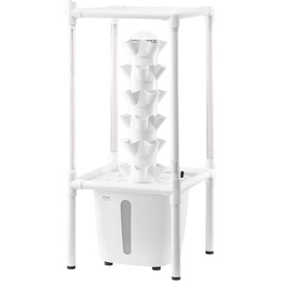 VEVOR Sistema di Coltivazione Idroponica, 30 Baccelli Verticali a 6 Livelli, Torre Idroponica Mobile con Pompa dell'Acqua e Luce, Germinazione Interna, per Erbe Aromatiche Frutta Verdura VEVOR Sistema di Coltivazione Idroponica, 30 Baccelli Verticali a 6 Livelli, Torre Idroponica Mobile con Pompa dell'Acqua e Luce, Germinazione Interna, per Erbe Aromatiche Frutta Verdura