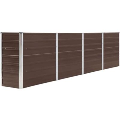 vidaXL Letto di Coltura Rialzato Vaso Portafiori Piante Giardino Giardinaggio Robusto Ampio Sicuro Fioriera in Acciaio Zincato Marrone vidaXL Letto di Coltura Rialzato Vaso Portafiori Piante Giardino Giardinaggio Robusto Ampio Sicuro Fioriera in Acciaio Zincato Marrone