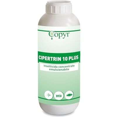 COPYR Cipertrin 10 Plus Insetticida Antizanzare, Formiche, Scarafaggi e Altri Insetti Striscianti, 1L x 1 Pezzo Concentrato Emulsionabile Inodore con Cipermetrina, Effetto Residuale (1 Lt) COPYR Cipertrin 10 Plus Insetticida Antizanzare, Formiche, Scarafaggi e Altri Insetti Striscianti, 1L x 1 Pezzo Concentrato Emulsionabile Inodore con Cipermetrina, Effetto Residuale (1 Lt)