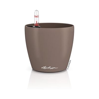 Lechuza Vaso da tavolo CLASSICO Color 12 Muskat Vaso con sistema di irrigazione, indicatore del livello dell'acqua e inserto per piante superficie opaca Ø 13 x 12 cm Lechuza Vaso da tavolo CLASSICO Color 12 Muskat Vaso con sistema di irrigazione, indicatore del livello dell'acqua e inserto per piante superficie opaca Ø 13 x 12 cm