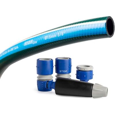 TATAY Kit Tubo da Giardino High Line 20 Metri Ø5/8" 15mm A 3 Strati TATAY Kit Tubo da Giardino High Line 20 Metri Ø5/8" 15mm A 3 Strati