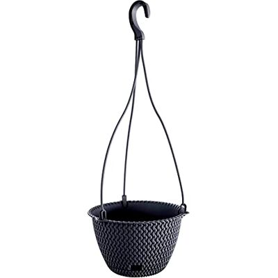Prosperplast Fioriera sospesa SPLOFY ROUND W 3L, dimensioni (mm) 230x230x145, colore Antracite Prosperplast Fioriera sospesa SPLOFY ROUND W 3L, dimensioni (mm) 230x230x145, colore Antracite