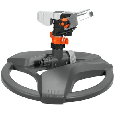 Gardena Irrigatore a impulso circolare e a settori Premium (su base in plastica): Irrigatore Premium per superfici max 490 m², gittata 12,5m (8135-20) Gardena Irrigatore a impulso circolare e a settori Premium (su base in plastica): Irrigatore Premium per superfici max 490 m², gittata 12,5m (8135-20)