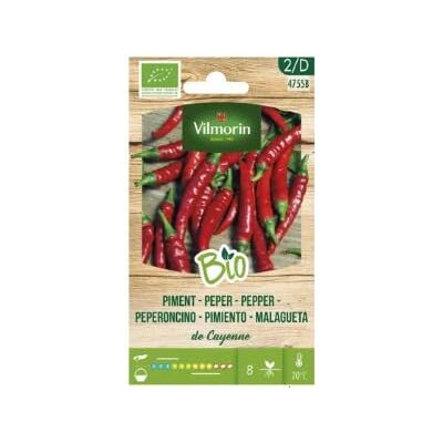 Vilmorin Kit 10 bustine semi PEPERONE DI CAYENNE 4755B Vilmorin Kit 10 bustine semi PEPERONE DI CAYENNE 4755B