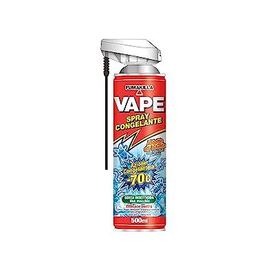 VAPE , Freezing Spray, Insetticida Spray Congelante per Uso Domestico, Ideale per Eliminare Cimici, Ragni, Millepiedi, Scarafaggi Tedeschi e Pesciolini d’Argento, 12 Confezioni da 500 ml VAPE , Freezing Spray, Insetticida Spray Congelante per Uso Domestico, Ideale per Eliminare Cimici, Ragni, Millepiedi, Scarafaggi Tedeschi e Pesciolini d’Argento, 12 Confezioni da 500 ml