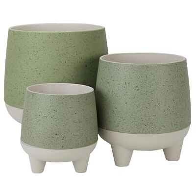 The HC Companies Fioriera, salvia, 15,2 cm/20,3 cm/25,4 cm (confezione da 3) The HC Companies Fioriera, salvia, 15,2 cm/20,3 cm/25,4 cm (confezione da 3)
