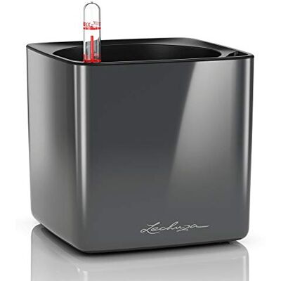 Lechuza CUBE Glossy 14 antracite lucido Lechuza CUBE Glossy 14 antracite lucido