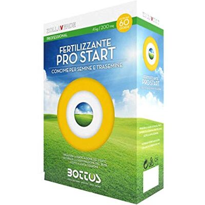 Bottos PRO START, Fertilizzante Granulare,migliora la radicazione del prato,favorisce la germinazione dei semi, Azoto a Lenta Cessione, Facile Utilizzo, Risultato Immediato, 4 Kg Bottos PRO START, Fertilizzante Granulare,migliora la radicazione del prato,favorisce la germinazione dei semi, Azoto a Lenta Cessione, Facile Utilizzo, Risultato Immediato, 4 Kg